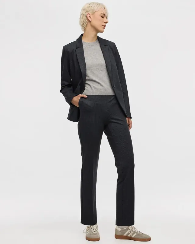 Straight-Leg High-Rise Houndstooth Pants - The Modern Stretch (R) sold by Reitmans
