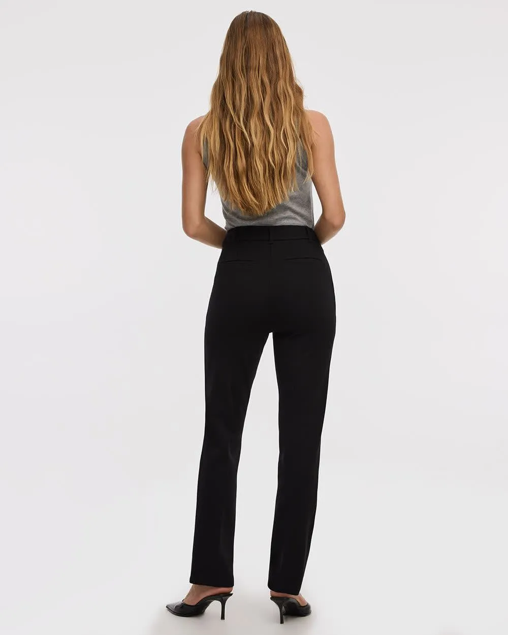 Straight-Leg High-Rise Pants - The Modern Stretch (R) sold by Reitmans product image thumbnail 2