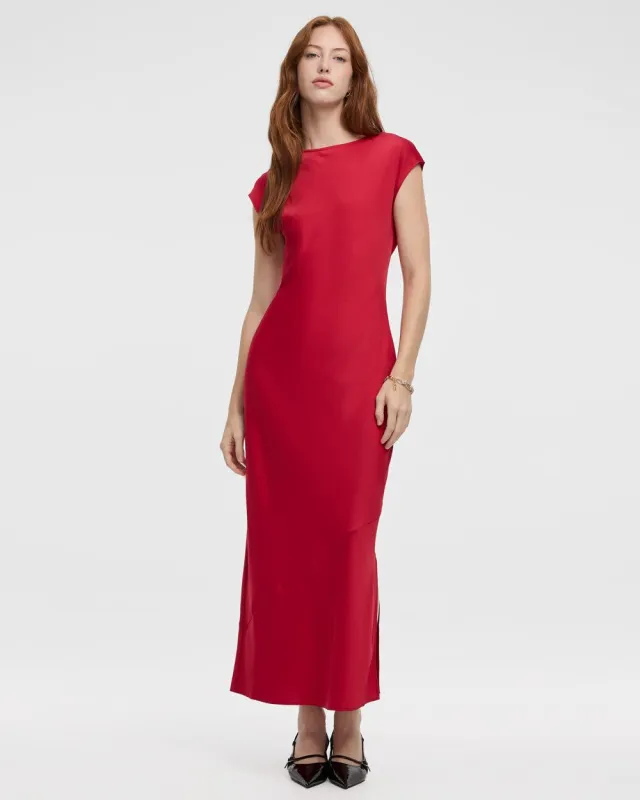 Cap-Sleeve Crew-Neck Maxi Dress made by Reitmans