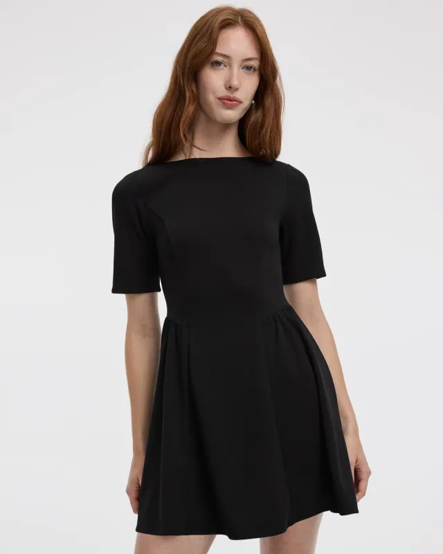 Short-Sleeve Crew-Neck Mini Dress sold by Reitmans