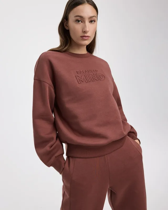 Fleece Embossed Sweatshirt - Hyba sold by Reitmans