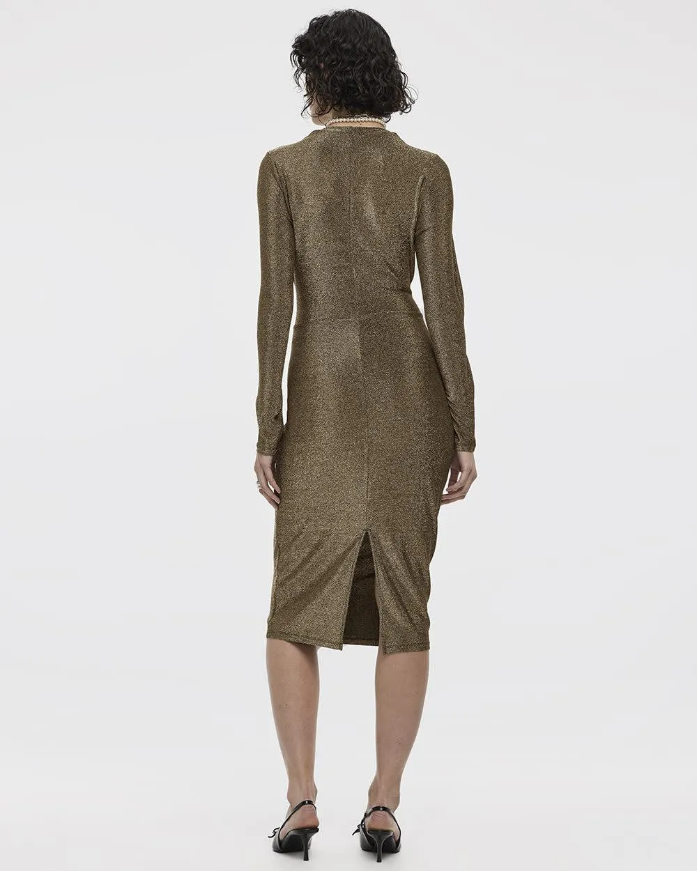 Long-Sleeve Midi Bodycon Dress sold by Reitmans product image thumbnail 2