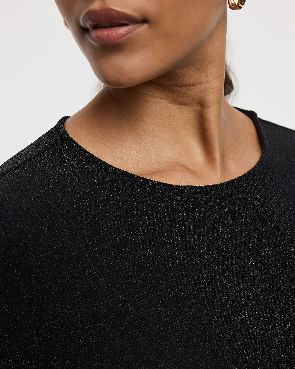 Long-Sleeve Mini Bodycon Shimmery Dress sold by Reitmans product image thumbnail 4