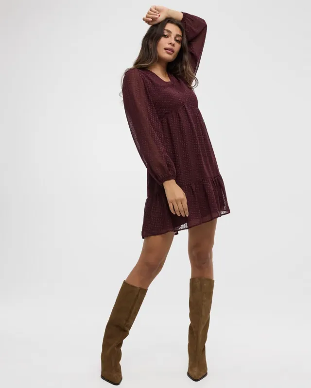 Long-Sleeve V-Neck Empire-Cut Dress sold by Reitmans