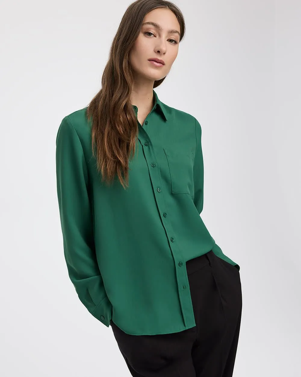 Long-Sleeve Blouse - R Essentials sold by Reitmans product image thumbnail 5
