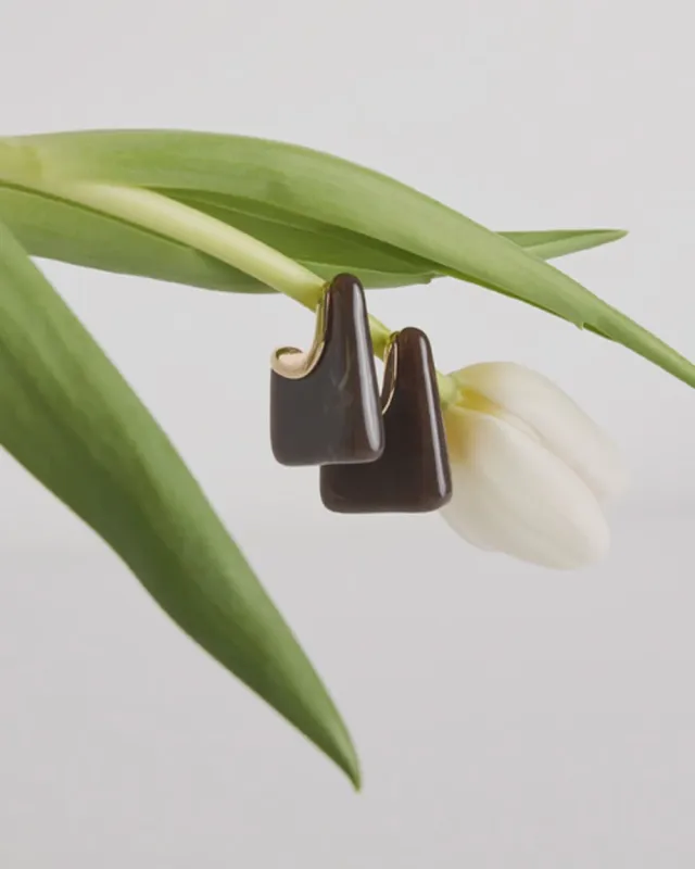 Square Resin Earrings sold by Reitmans