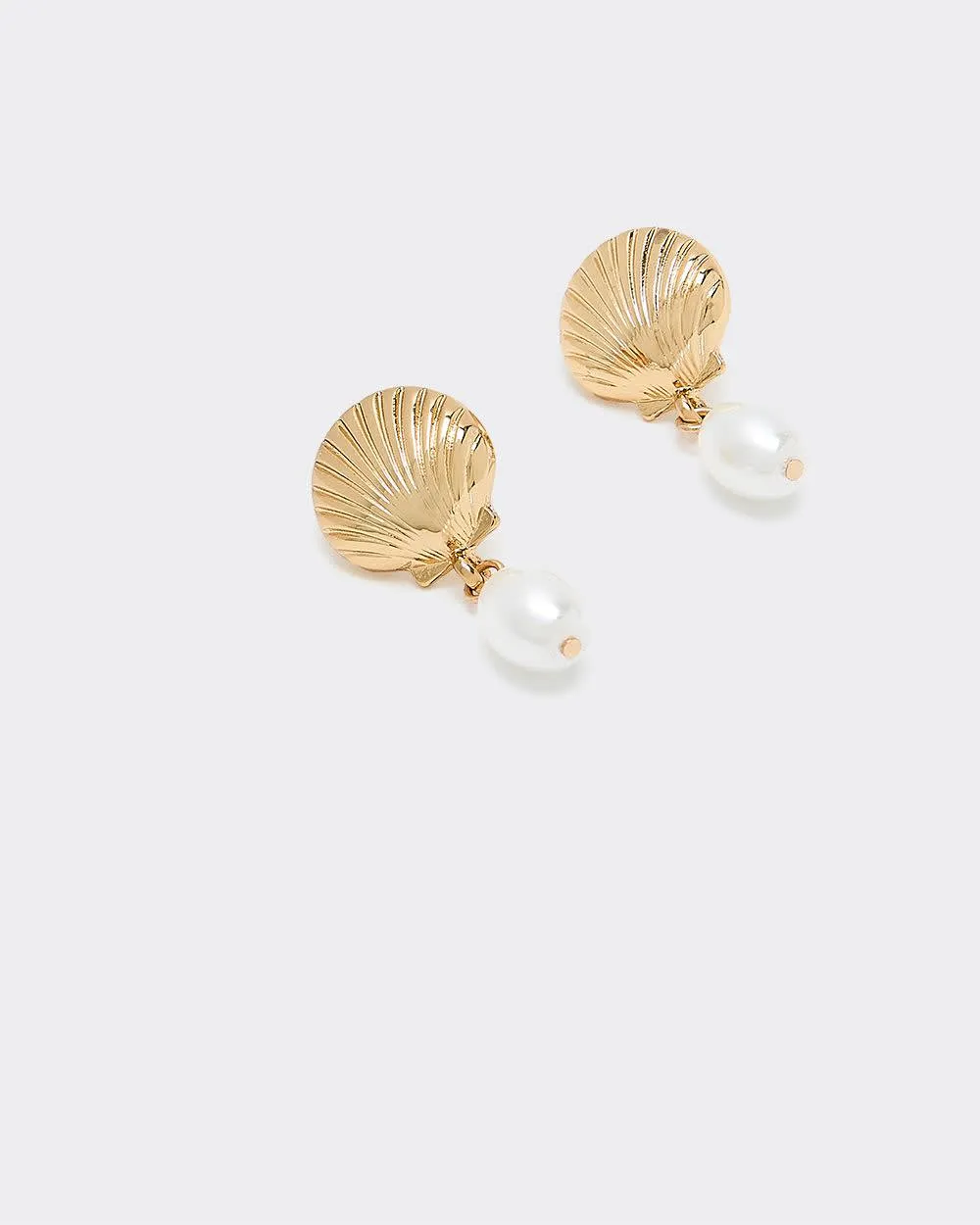 Seashell Earrings with Pearls sold by Reitmans