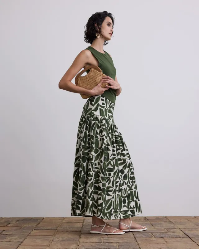 Linen-Blend Maxi Skirt sold by Reitmans