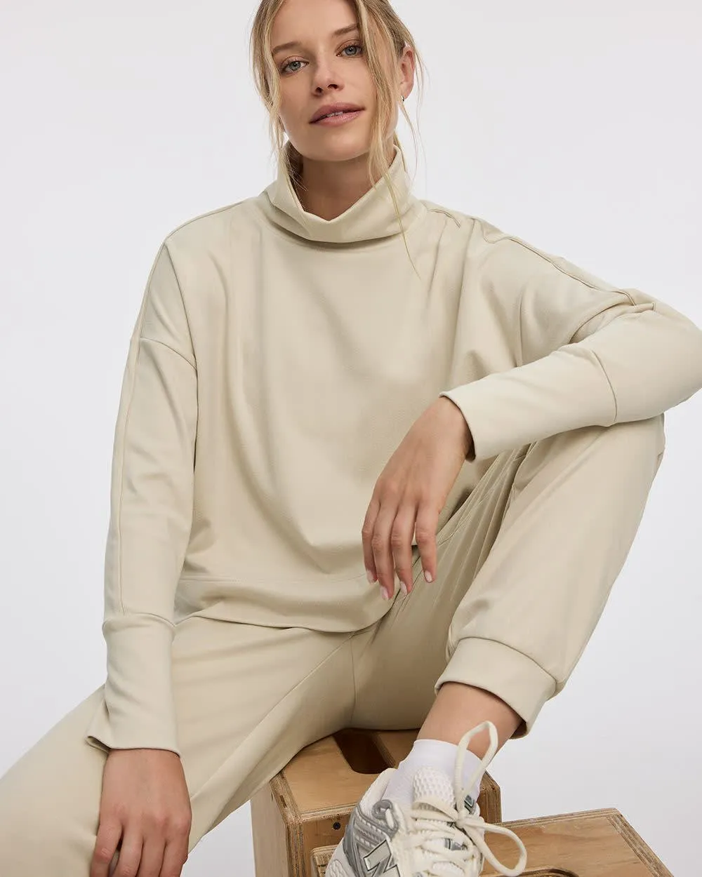 Long-Sleeve Mock-Neck Pullover - Hyba sold by Reitmans product image thumbnail 3