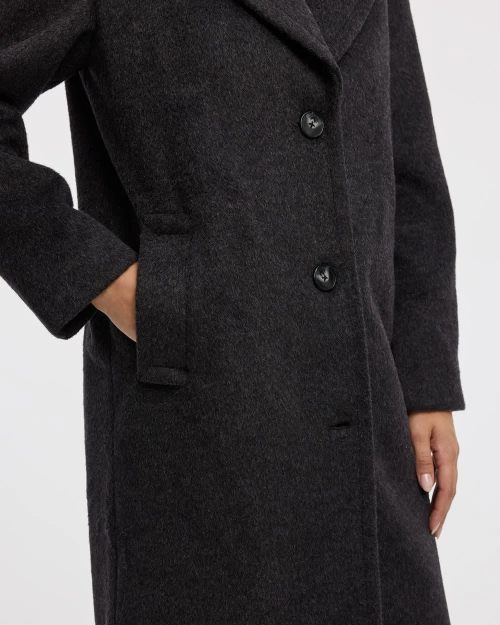 Loose Coat with Three-Button Closure sold by Reitmans product image thumbnail 4