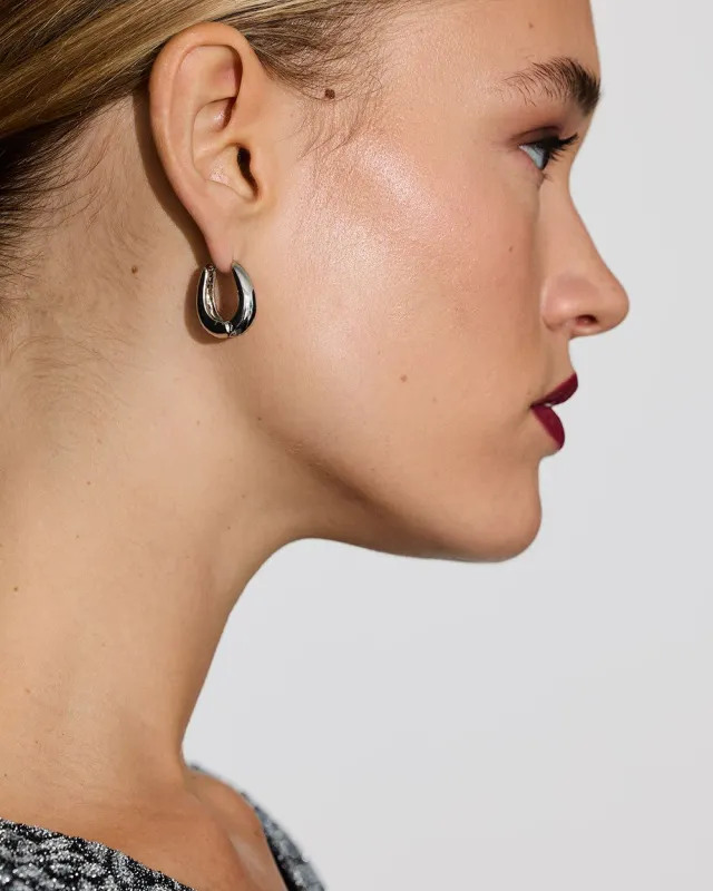 Chunky Oval Hoops sold by Reitmans