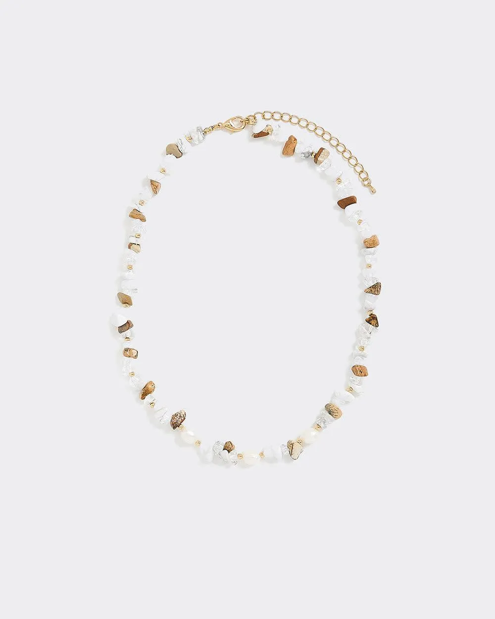 Short Necklace with Stones and Pearls sold by Reitmans product image thumbnail 2