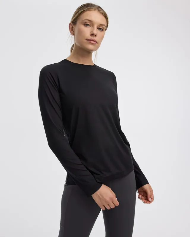 Long-Sleeve Crew-Neck T-Shirt - DRY-LUX (R) Hyba Essentials sold by Reitmans