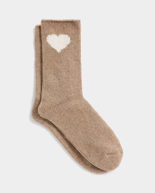 Winter Socks with Heart at Hem sold by Reitmans