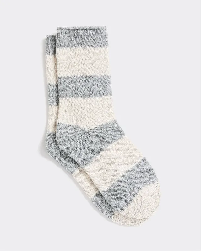Super-Soft Striped Socks sold by Reitmans