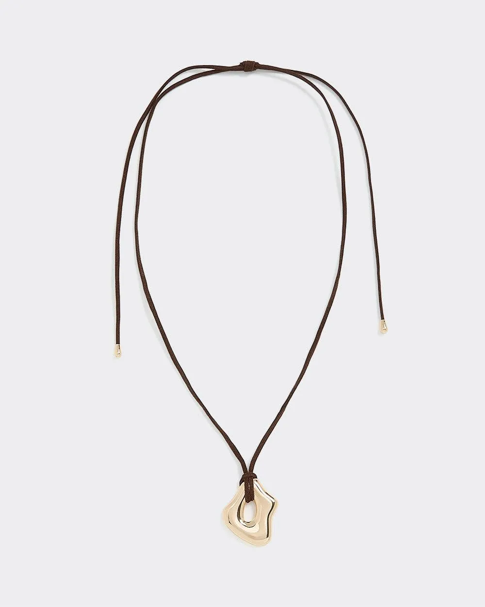 Metal Pendant on Short Cord Necklace sold by Reitmans product image thumbnail 2