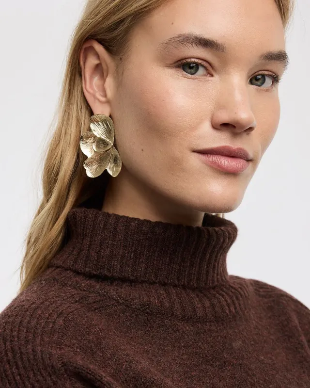 Large Flower Earrings sold by Reitmans