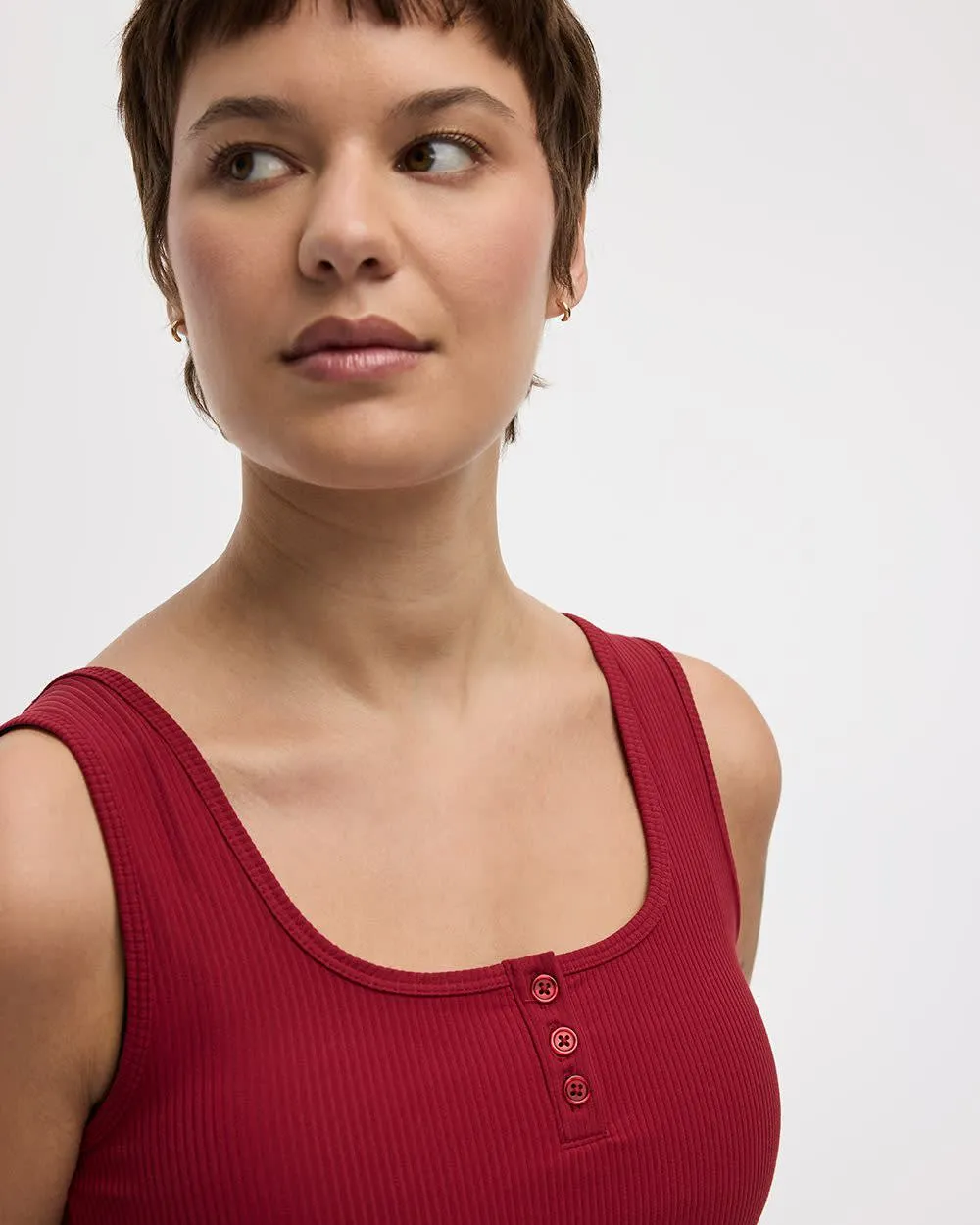 Short Ribbed Tank - Hyba sold by Reitmans product image thumbnail 4