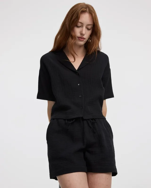 Waffled Cotton Shorts sold by Reitmans