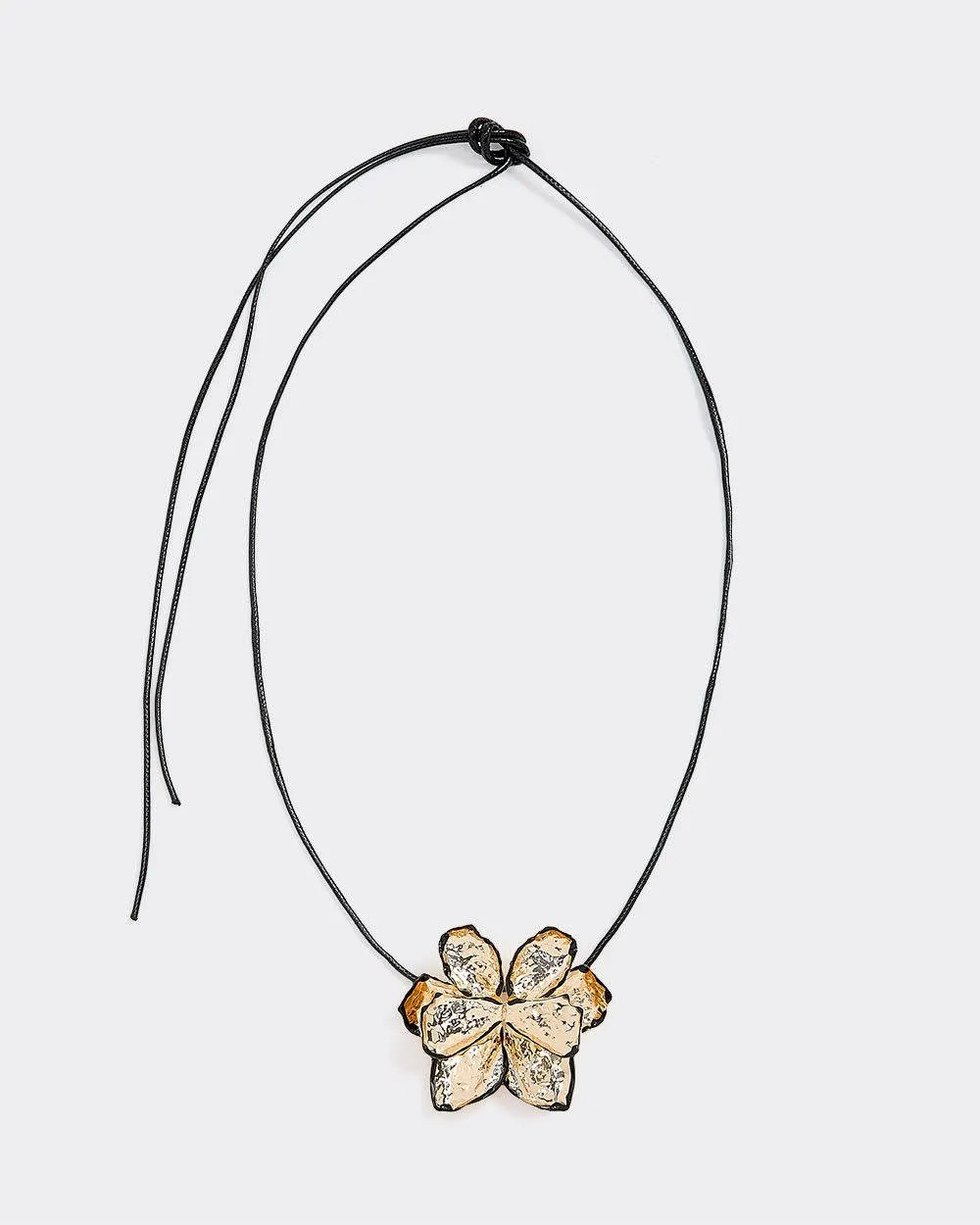 Metal Flower on Short Cord Necklace sold by Reitmans product image thumbnail 3