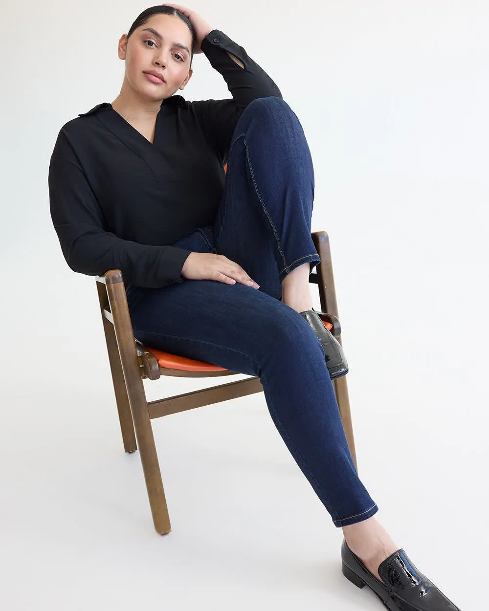 Skinny-Leg High-Rise Jean - The Signature (R) sold by Reitmans product image thumbnail 4