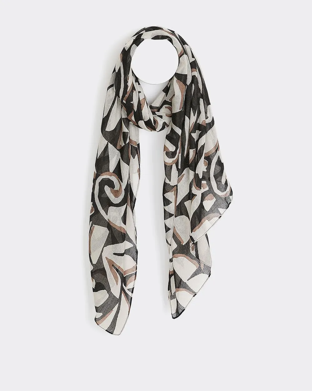 Lightweight Scarf with Abstract Pattern sold by Reitmans