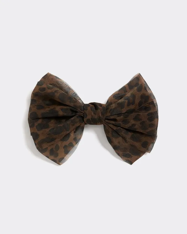 Hair Clip with Leopard Bow sold by Reitmans