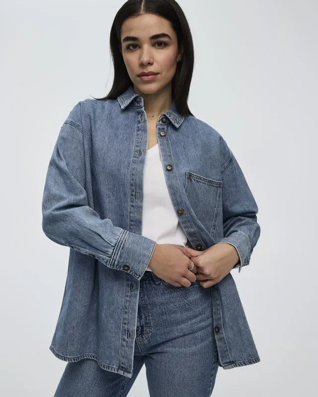 Denim Overshirt sold by Reitmans