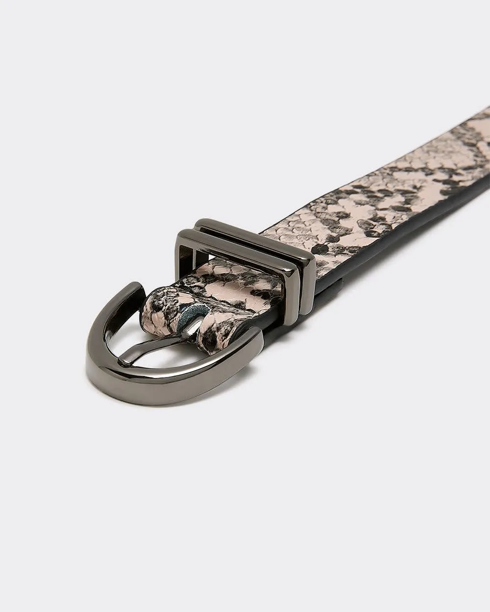Faux-Leather Belt with Snakeskin Pattern sold by Reitmans product image thumbnail 2