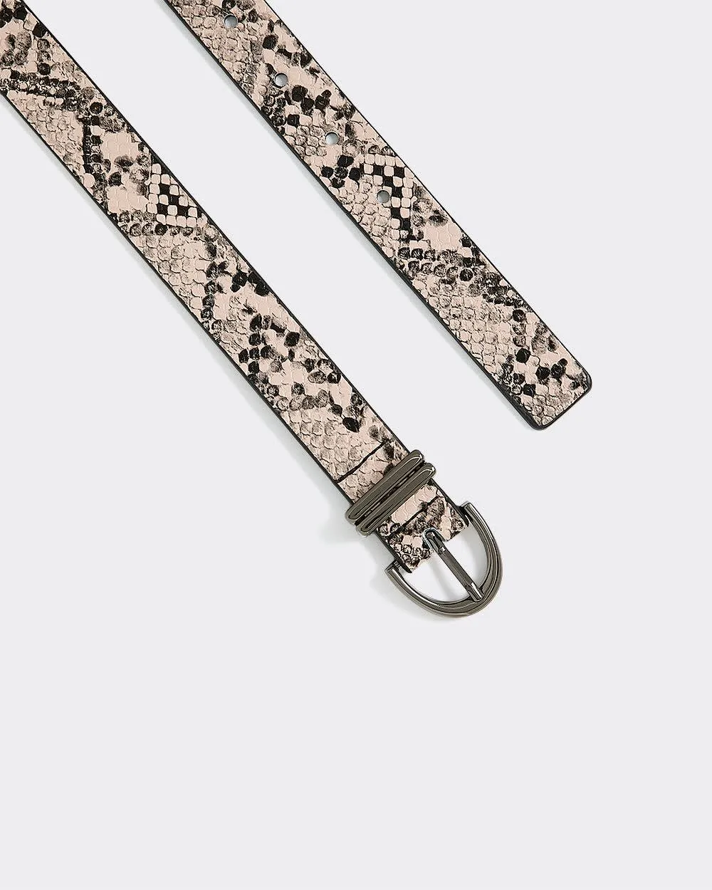 Faux-Leather Belt with Snakeskin Pattern sold by Reitmans product image thumbnail 3
