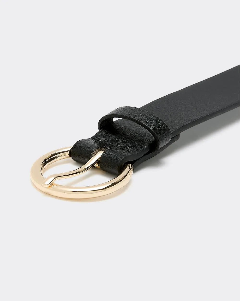 Faux Leather Belt with Round Buckle sold by Reitmans product image thumbnail 2
