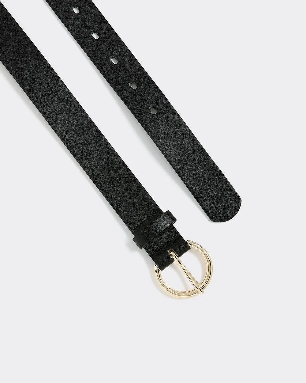 Faux Leather Belt with Round Buckle sold by Reitmans product image thumbnail 3