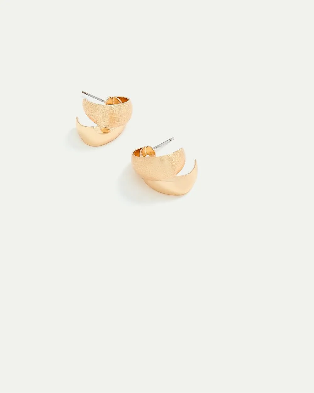 Elongated Double Hoops sold by Reitmans