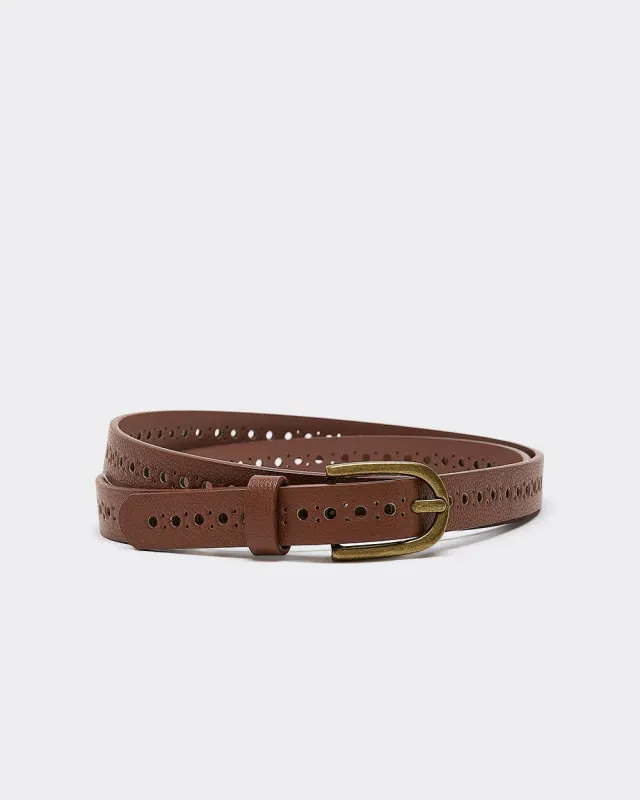 Skinny Faux Leather Belt sold by Reitmans