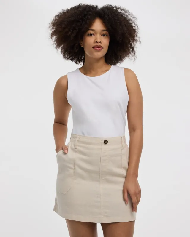 Linen-Blend Skort made by Reitmans