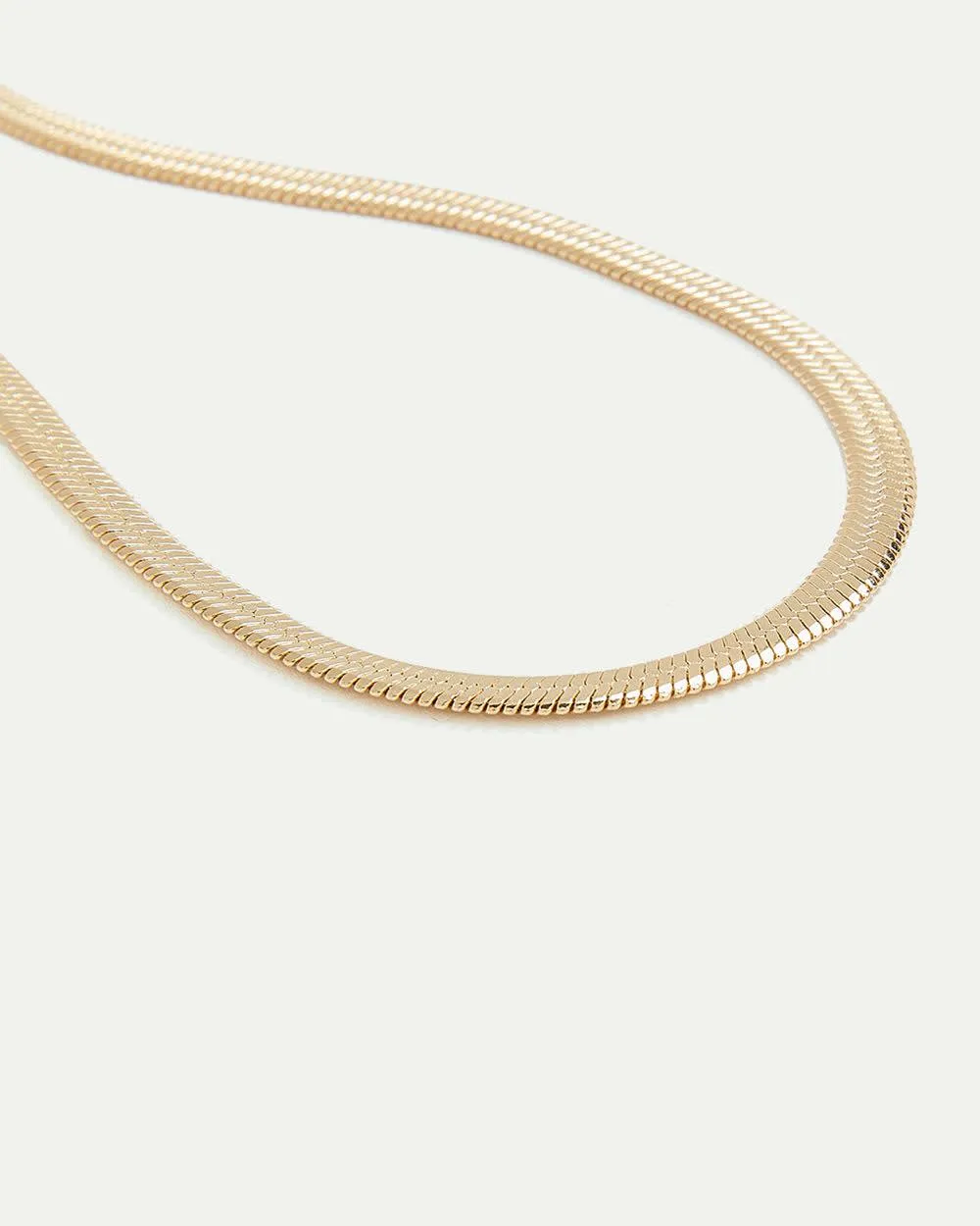 Stainless Steel Short Herringbone-Chain Necklace sold by Reitmans product image thumbnail 5