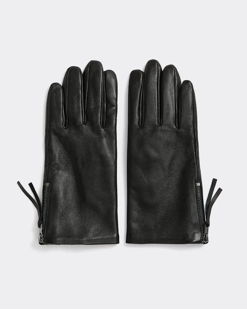 Leather Gloves with Zipped Cuffs sold by Reitmans
