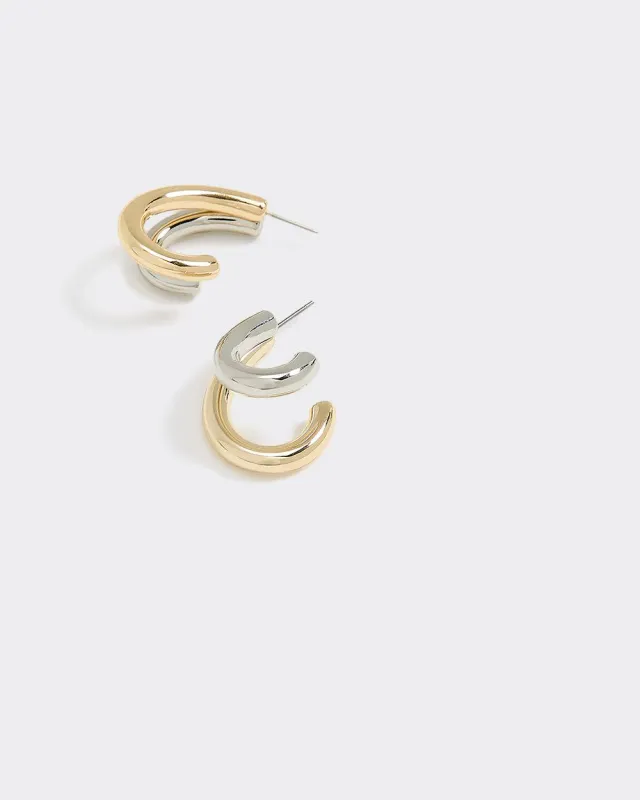 Two-Tone Hoops sold by Reitmans