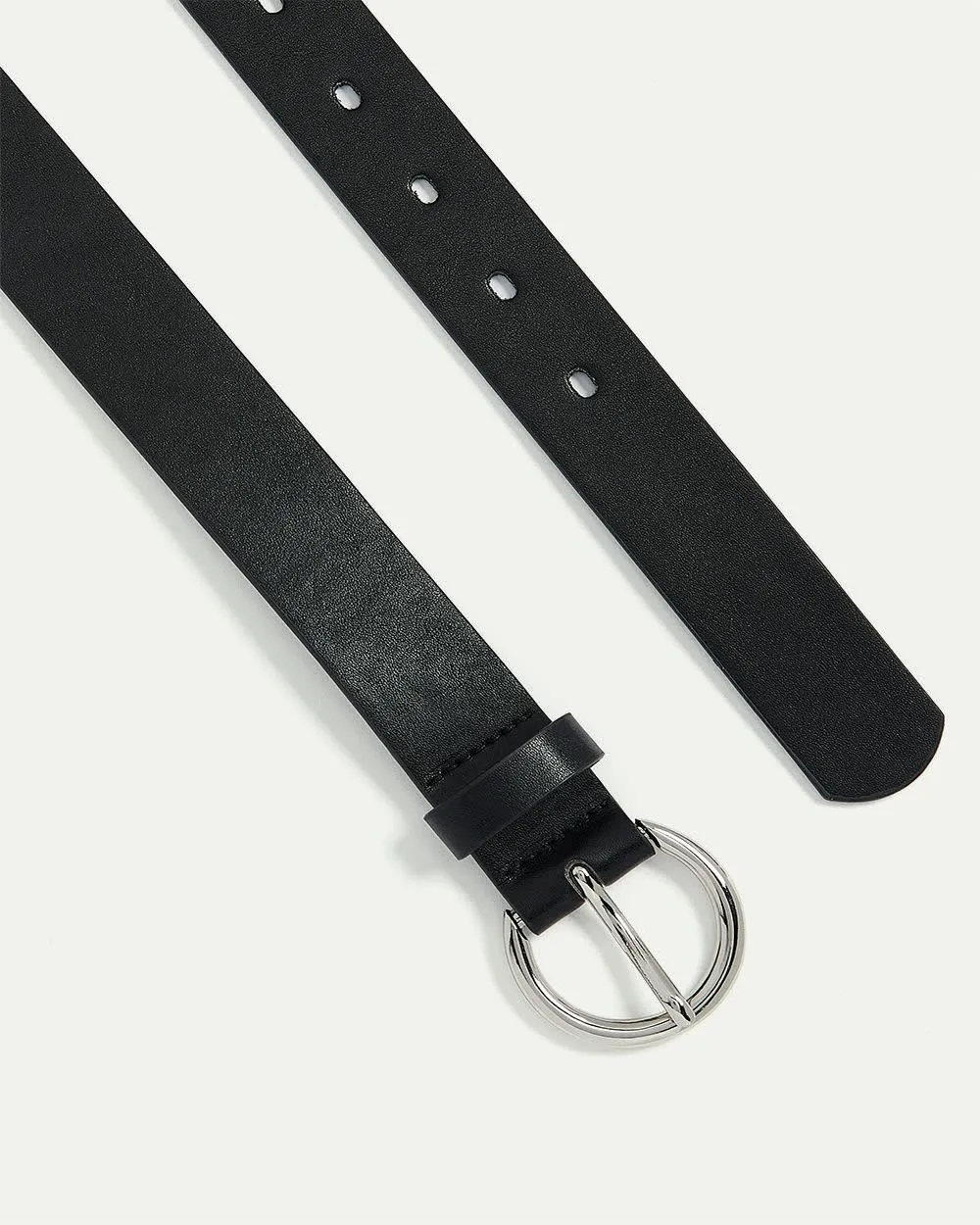 Faux Leather Belt with Round Buckle sold by Reitmans product image thumbnail 3