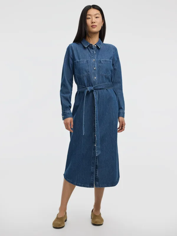 Midi Shirt Denim Dress sold by Reitmans