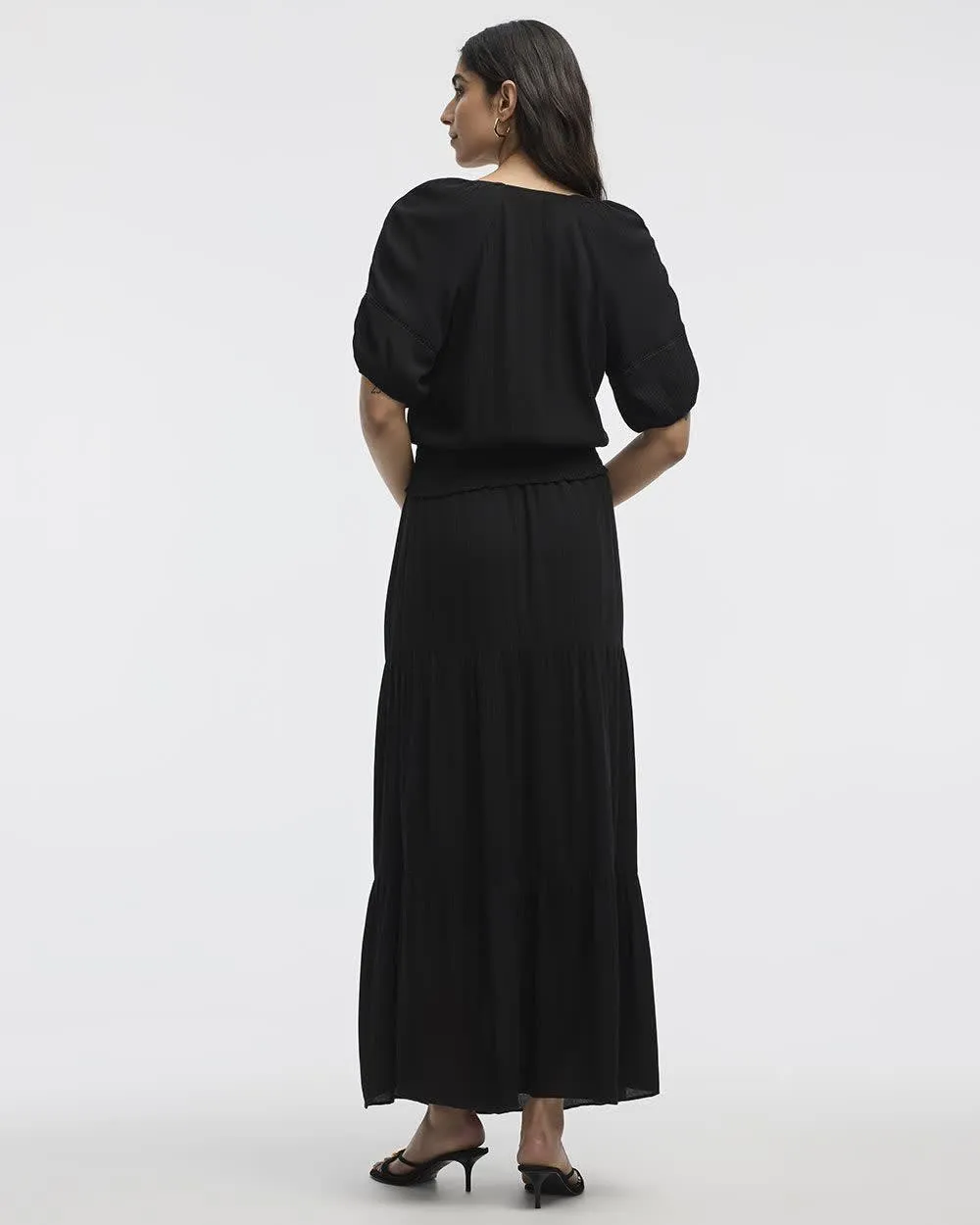 Short-Puffy-Sleeve Top with V Neckline sold by Reitmans product image thumbnail 2