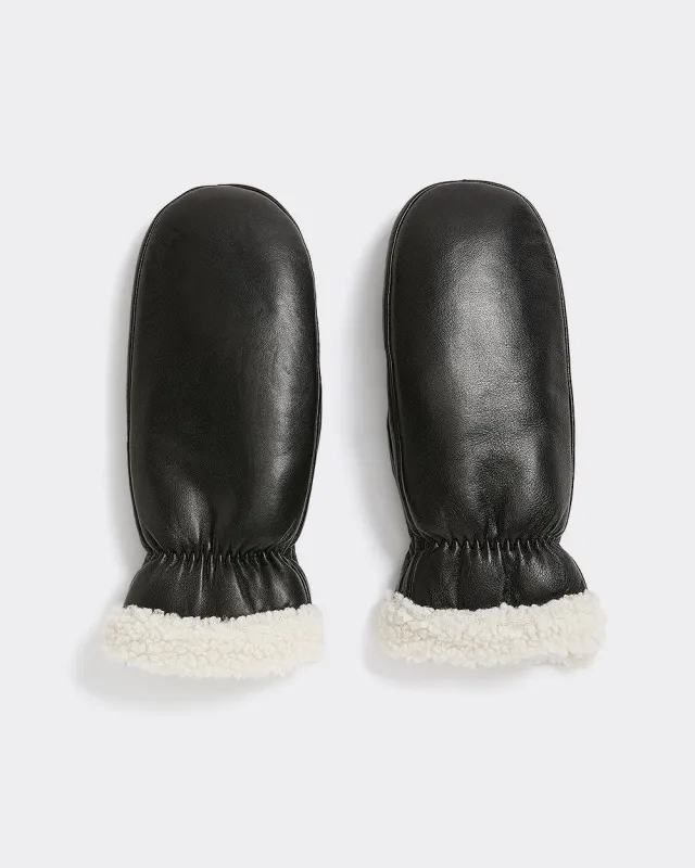 Leather Mitts with Sherpa Lining made by Reitmans