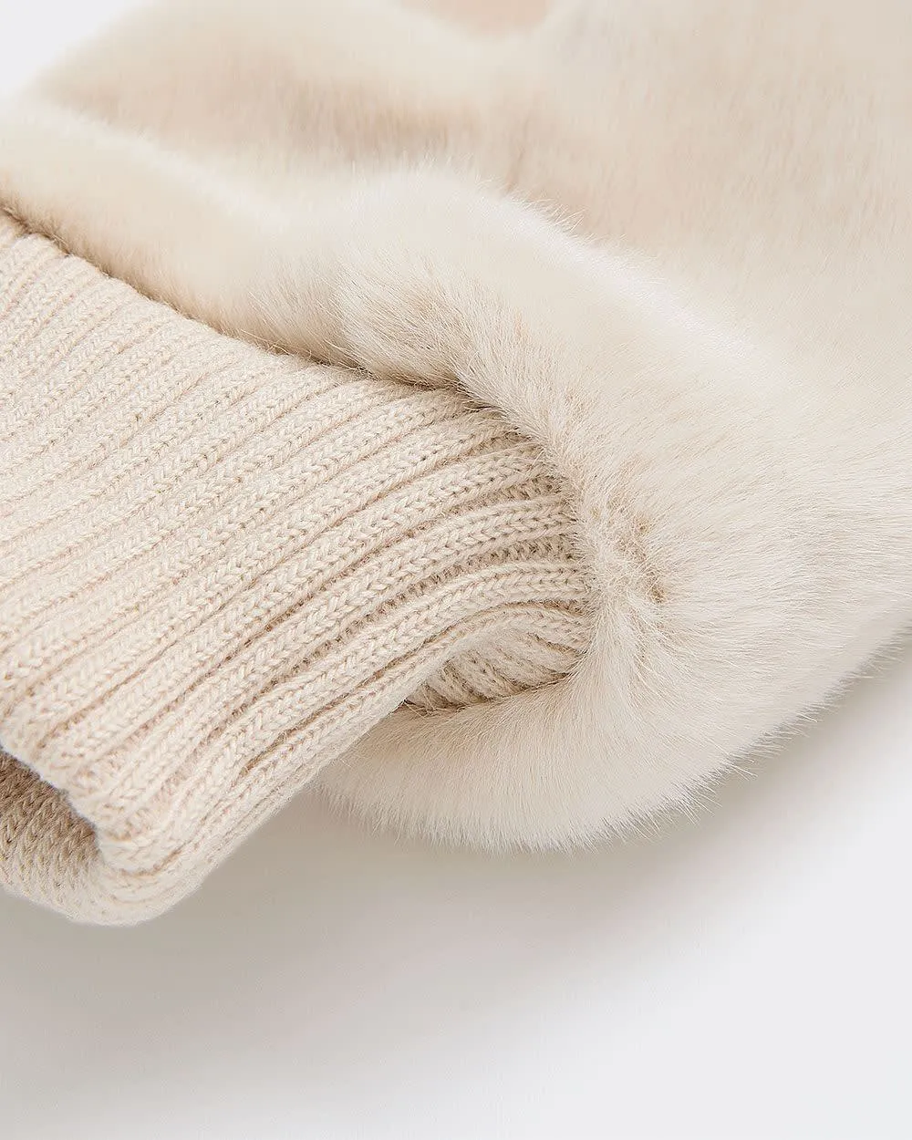 Faux Fur Mitts with Knit Cuffs sold by Reitmans product image thumbnail 2