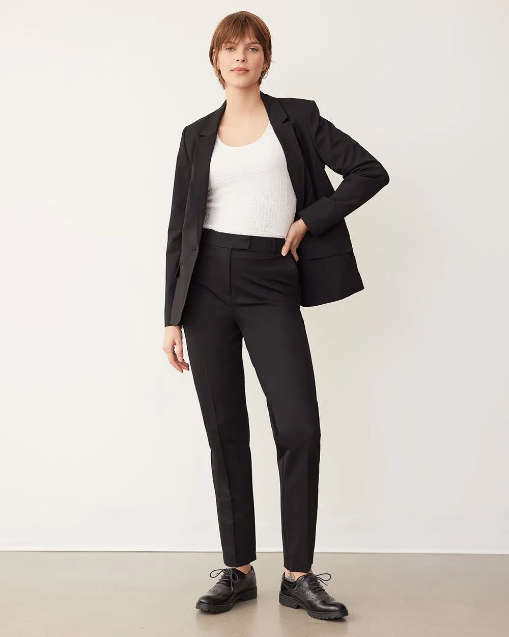 Slim-Leg High-Rise Pant - The Classic Stretch - Tall sold by Reitmans product image thumbnail 3