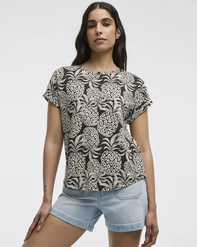 Short-Sleeve Crew-Neck Tee sold by Reitmans