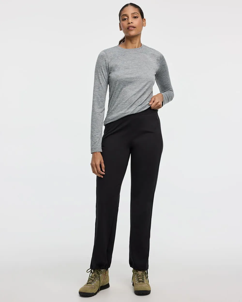 Straight-Leg Thermal Pant - Hyba sold by Reitmans