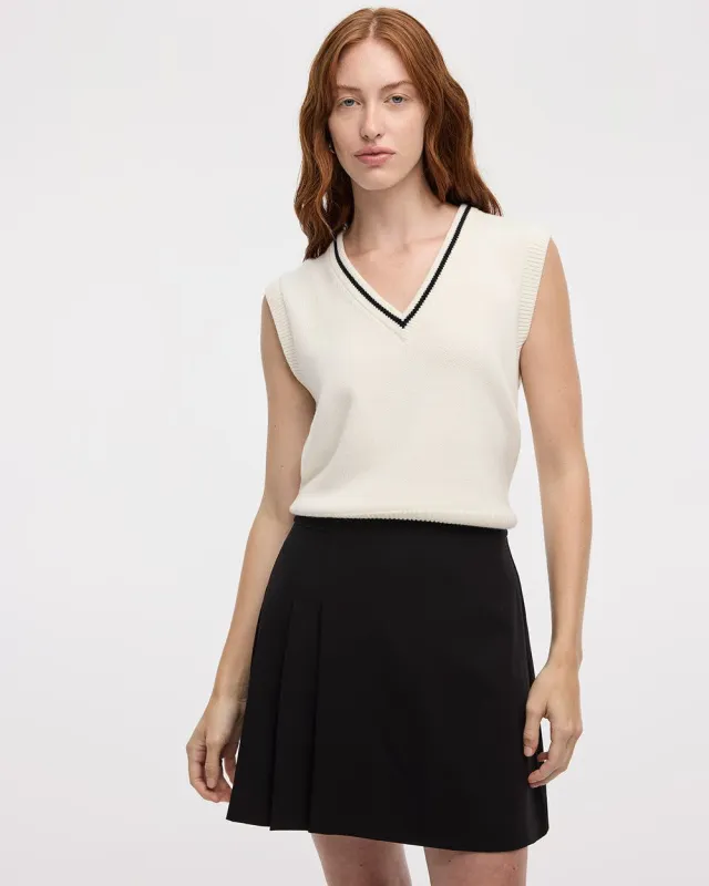 A-Line Mini Skirt with Side Pleats - The Timeless sold by Reitmans