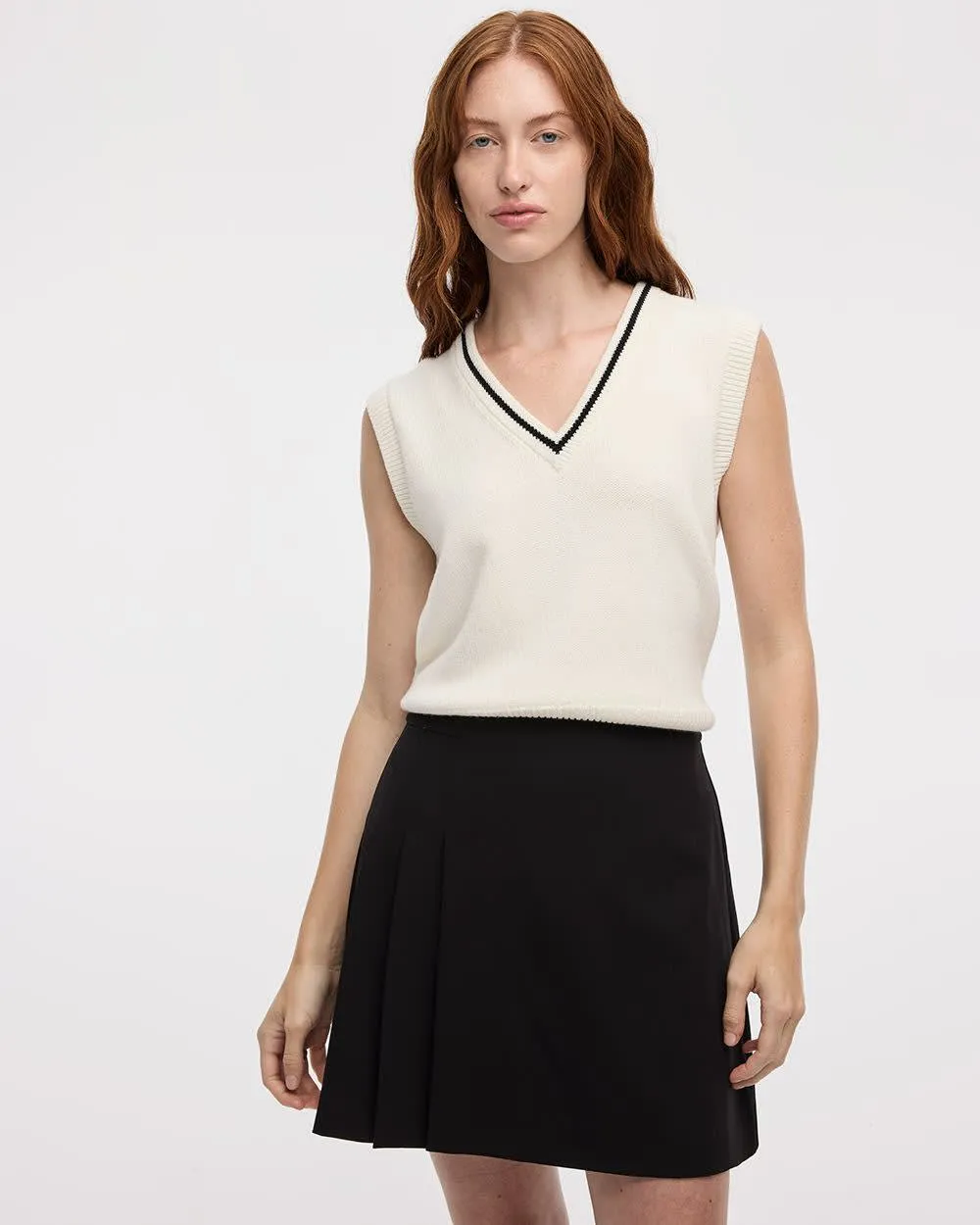 A-Line Mini Skirt with Side Pleats - The Timeless sold by Reitmans
