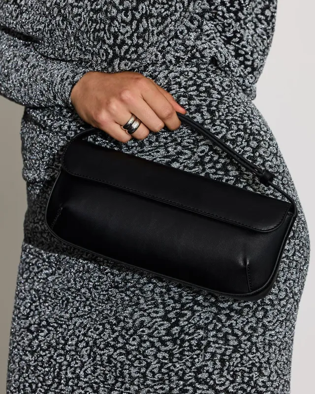 Structured Faux-Leather Shoulder Bag sold by Reitmans