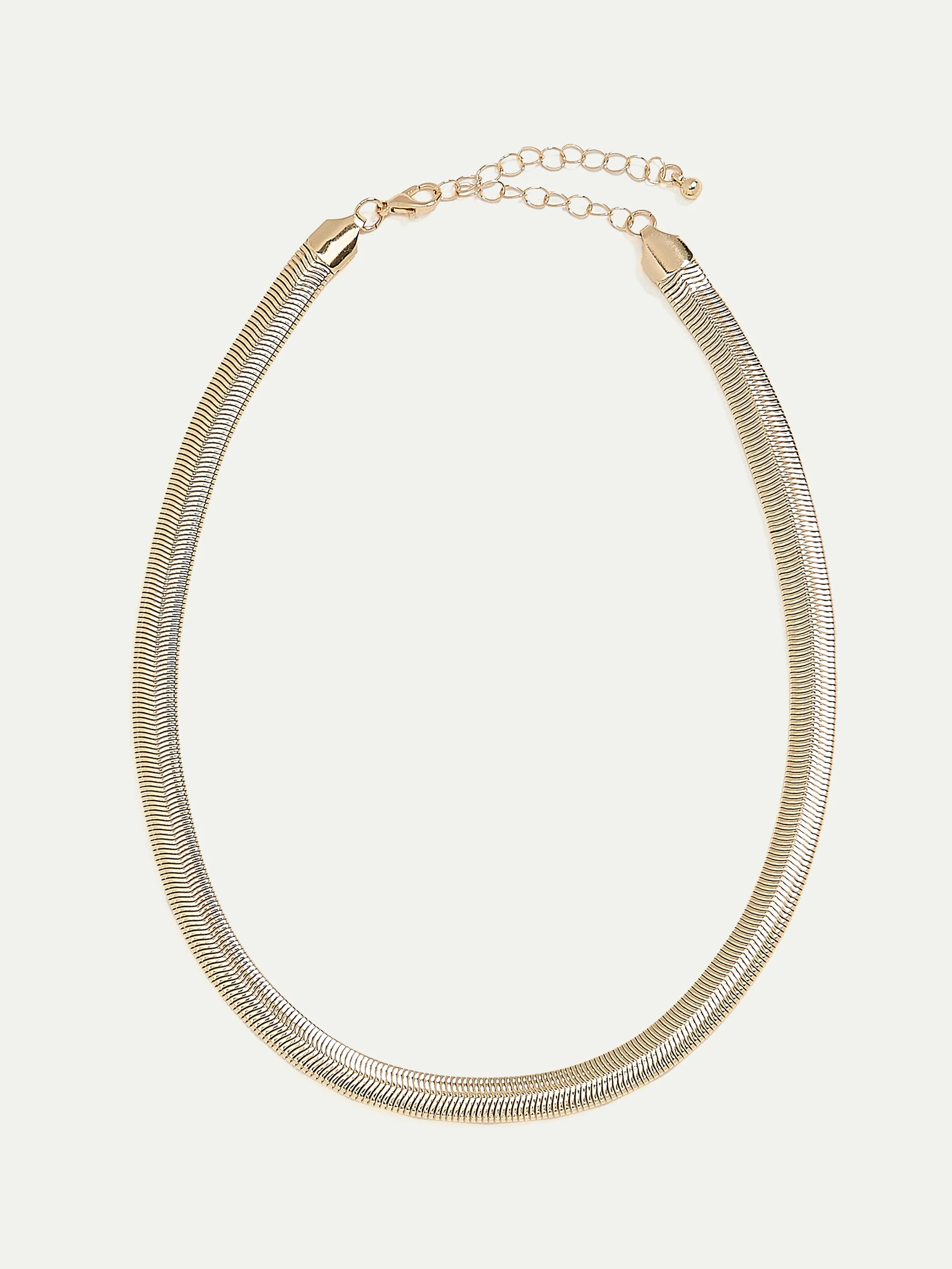 Short Herringbone-Chain Necklace sold by Reitmans product image thumbnail 3